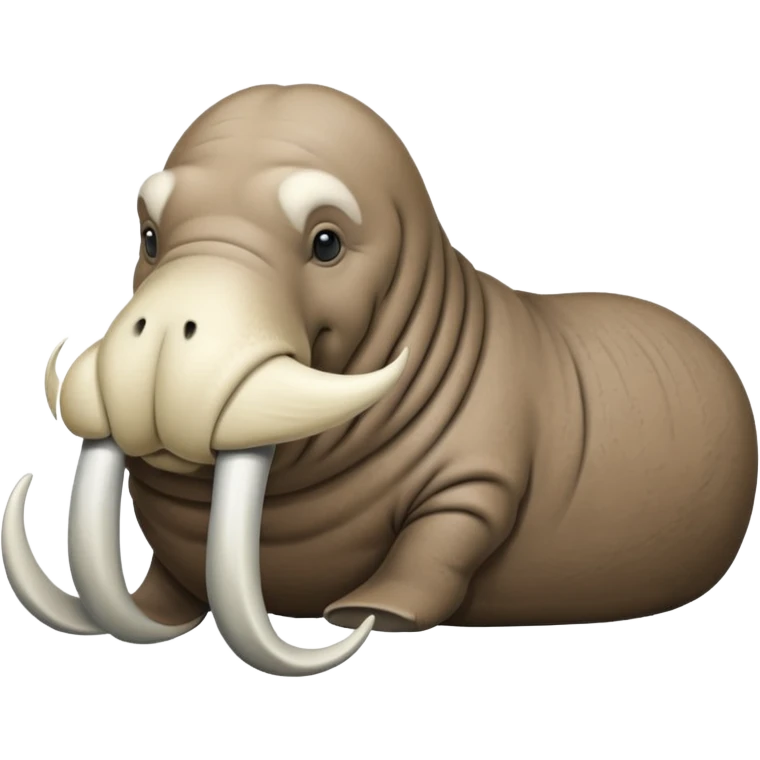Walrus facing left side view emoji