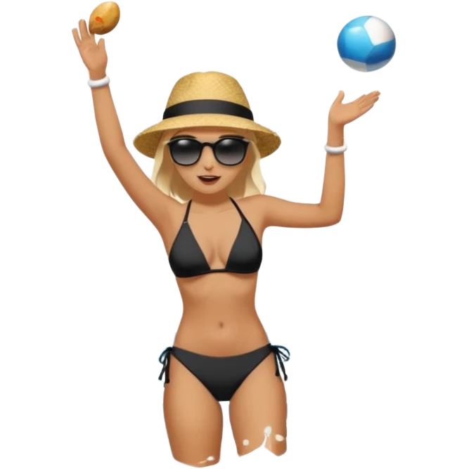 Someone sitting on the ground in the Beach close to the water and throws stone at the water and it's a sunrise  emoji