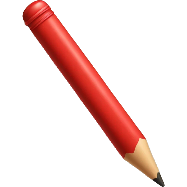 RED CRAYON emoji