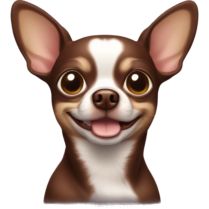 Chocolate dog Chihuahua emoji