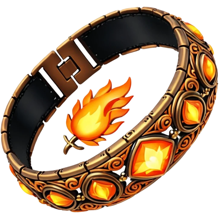 fire-enchanted bracelet emoji