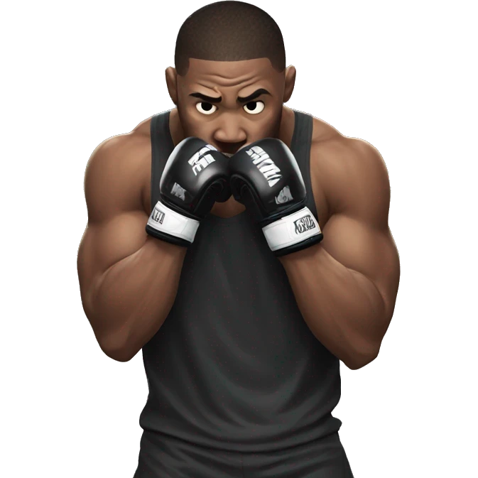 mma fighter hiding his face using hands screaming emoji