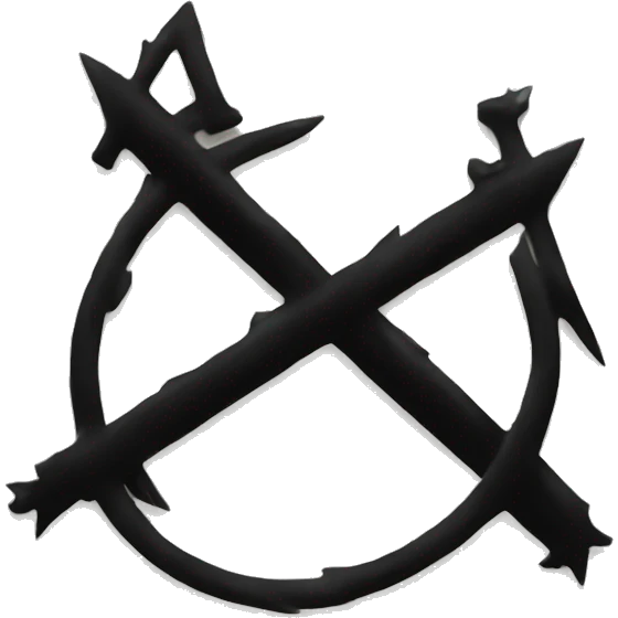 Anarchy symbol emoji
