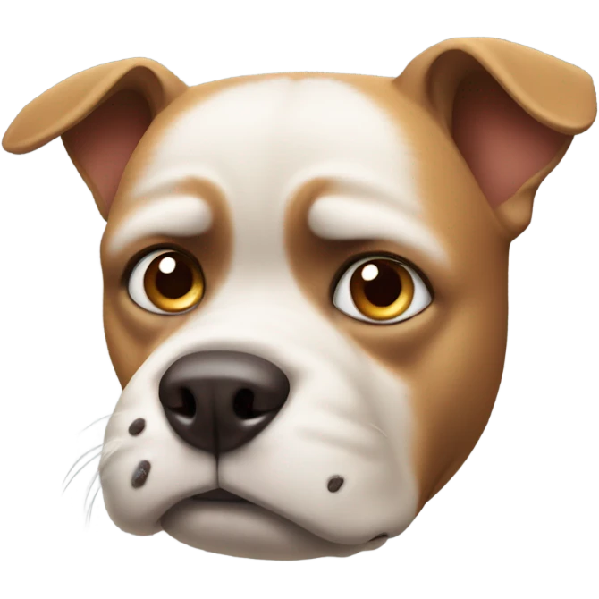 Annoyed dog face emoji