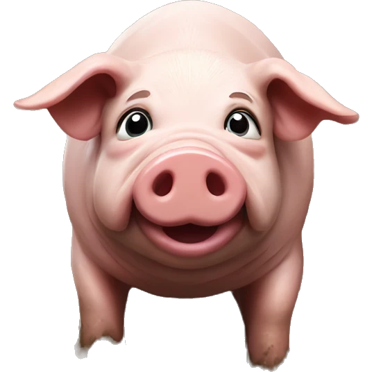 Pig in mud emoji