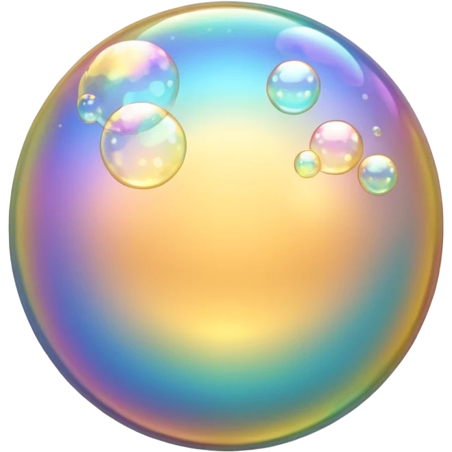 golden soap bubbles emoji