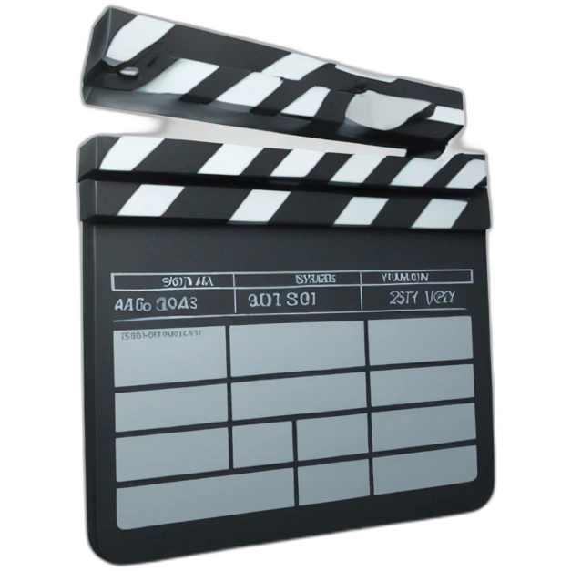 digital film slate emoji
