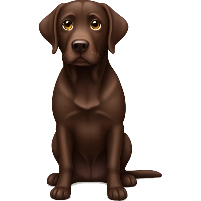 Chocolate lab emoji