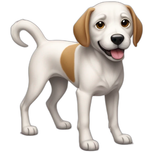 Chien sur un chien emoji