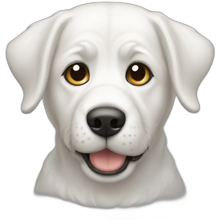 perro maltés blanco emoji