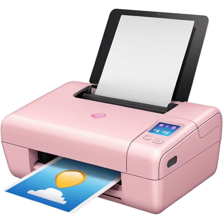 Light Pale Pink Multi Printer and Scanners emoji