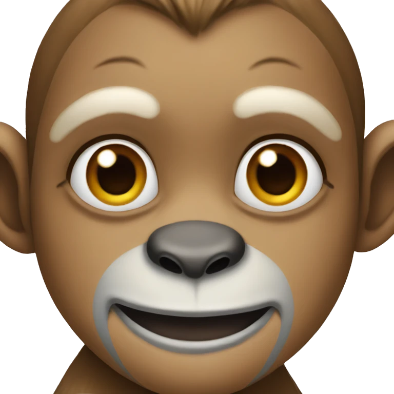 Monkey with makeup emoji