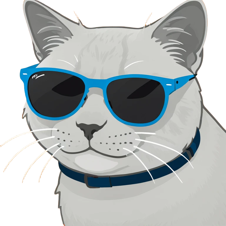 Cat with sunglasses emoji