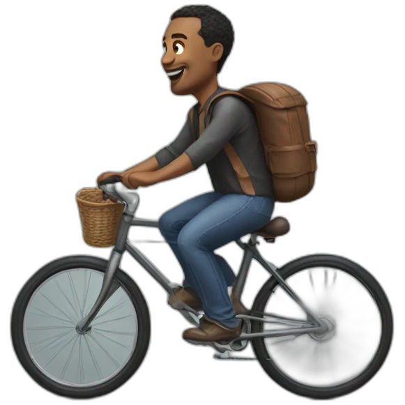 Musk riding bicycle emoji