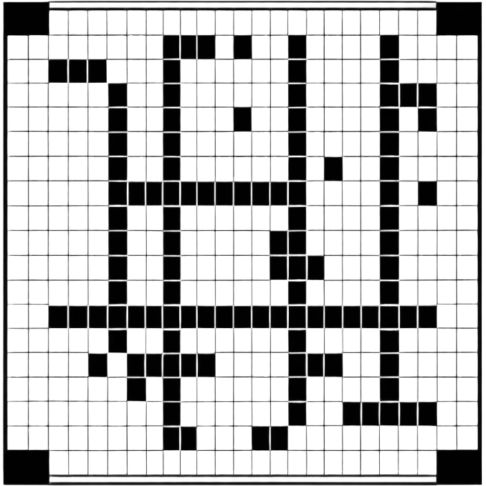 part of a newspaper crossword emoji