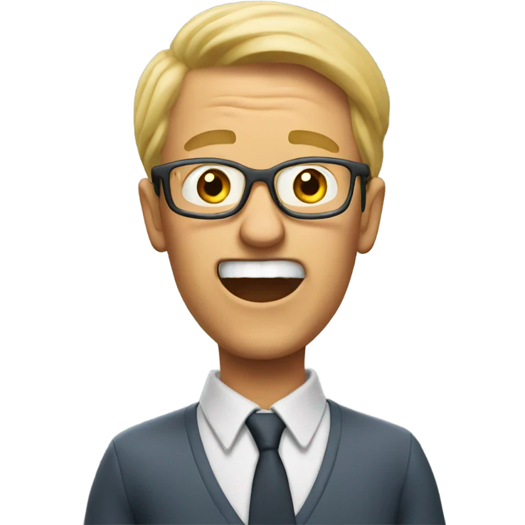 Teacher going crazy emoji