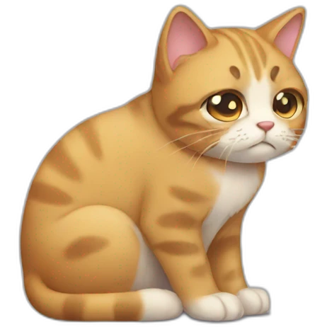 Sad cat emoji