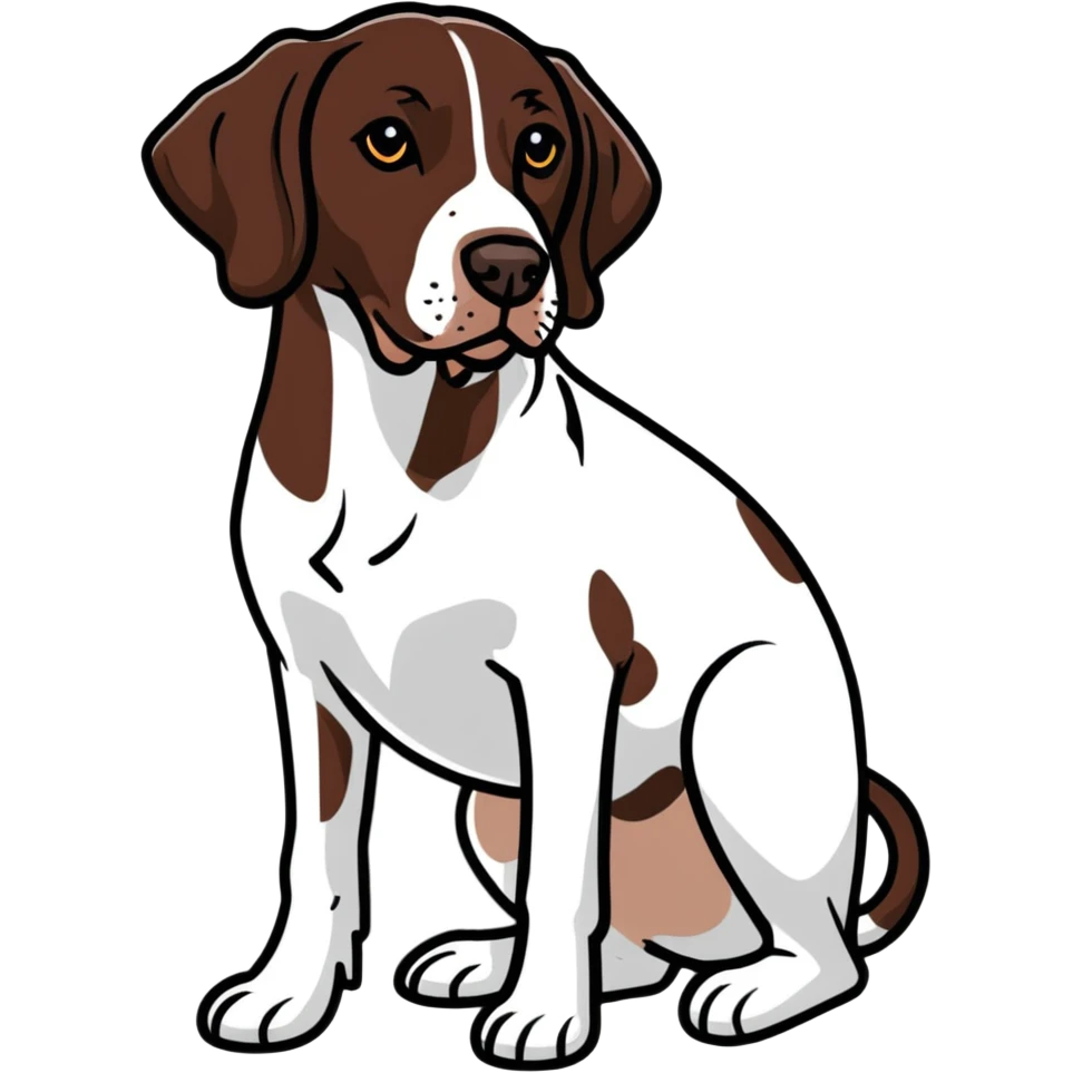 German shorthaired pointer emoji