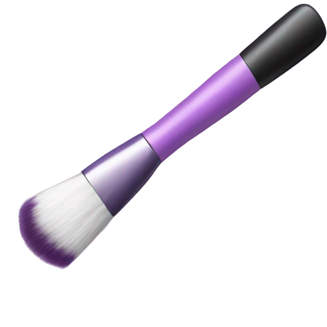 blush and brush purple emoji