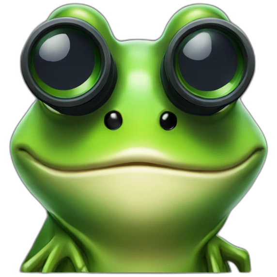 mr frog binoculars emoji