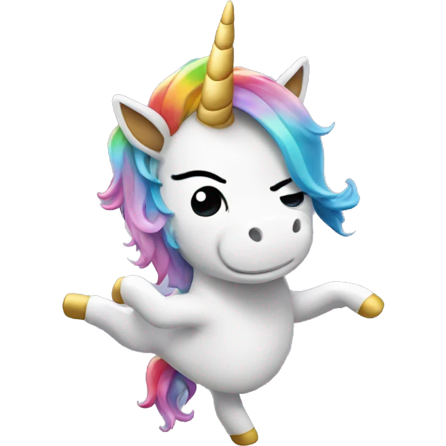 unicorn dabbing emoji