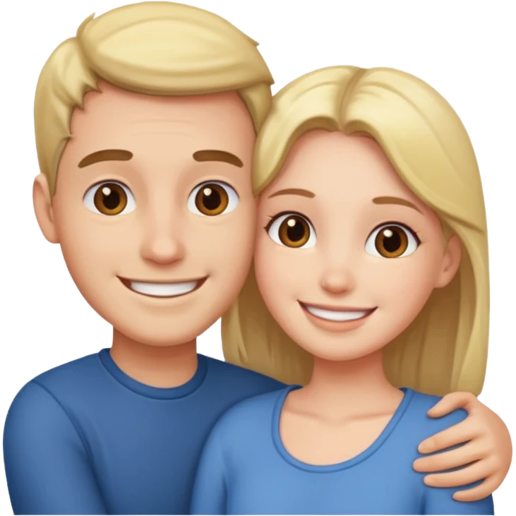 Male and female making love emoji
