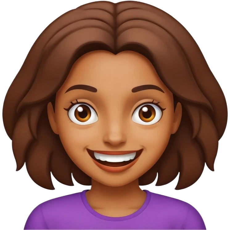 brown girl saying “mad crazy” emoji
