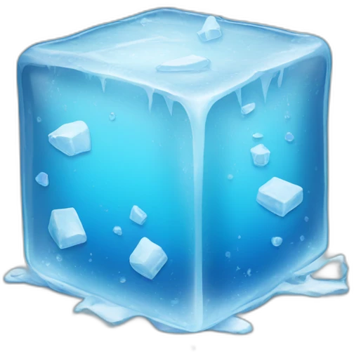 Ice frozen cube emoji