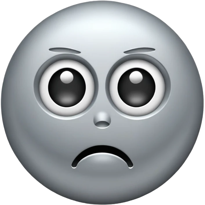 buffering symbol with a frustrated face emoji