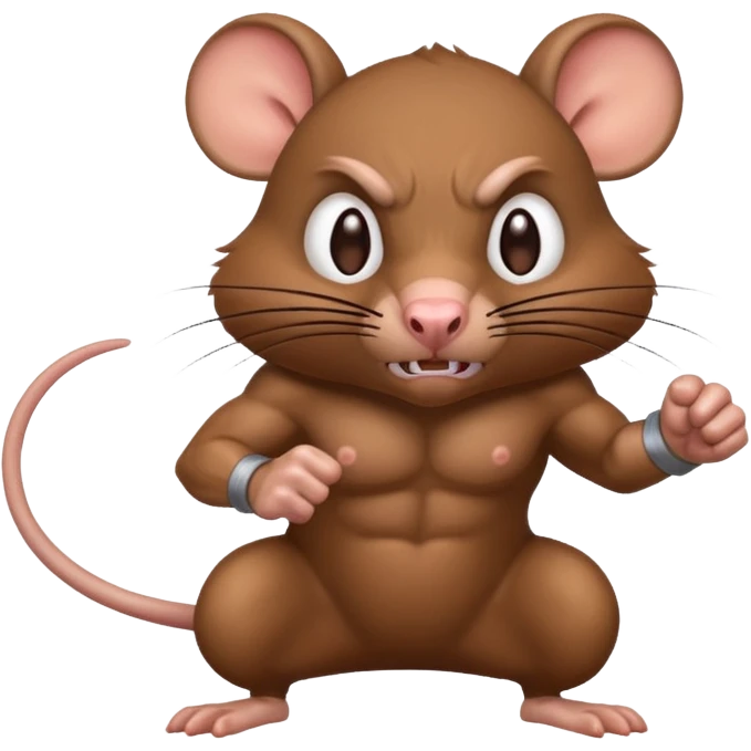rat ready to fight emoji