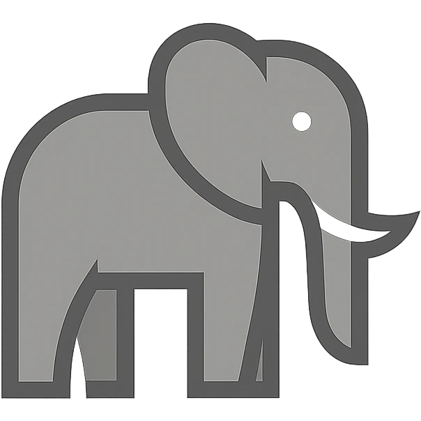 Elephant logo emoji