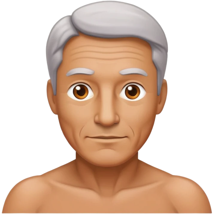 Nude mature man emoji