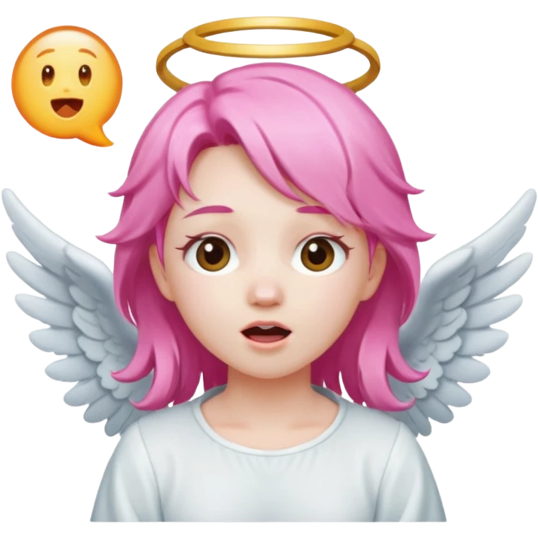 Pink-haired angel singing






























 emoji