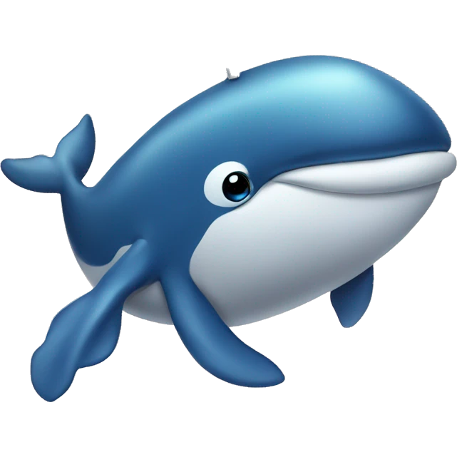 Whale with a necklace emoji