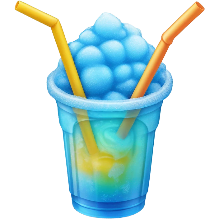 Blue slushy emoji