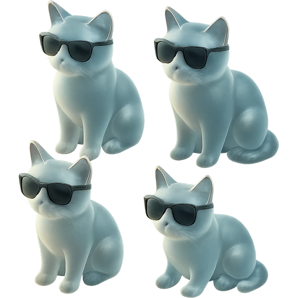 Cat wearing sunglasses emoji