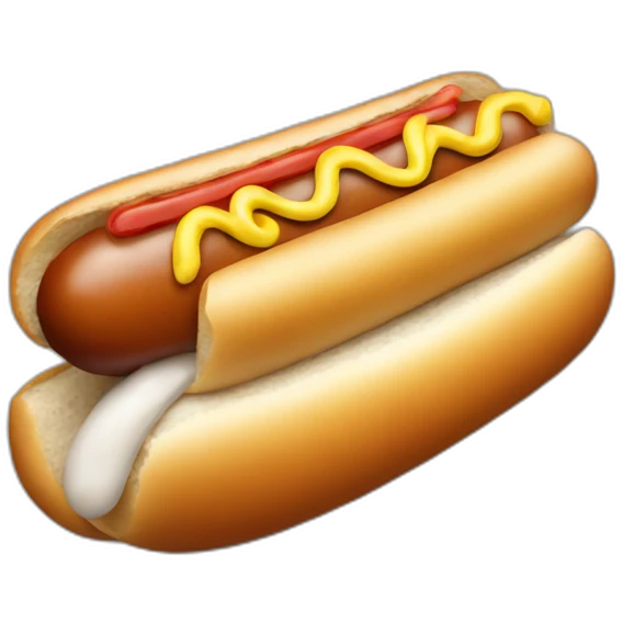 Hot dog made of glass  emoji
