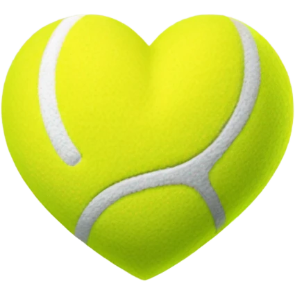 Tenis ball heatt emoji
