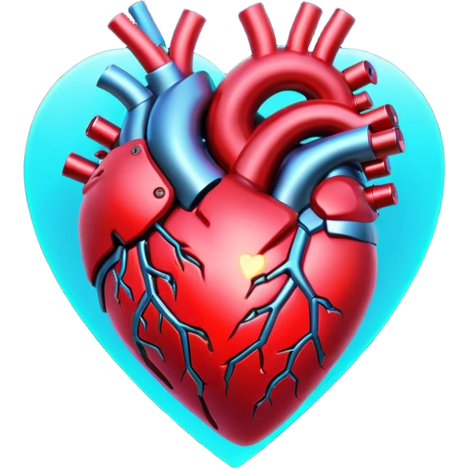 Cyberpunk heart emoji