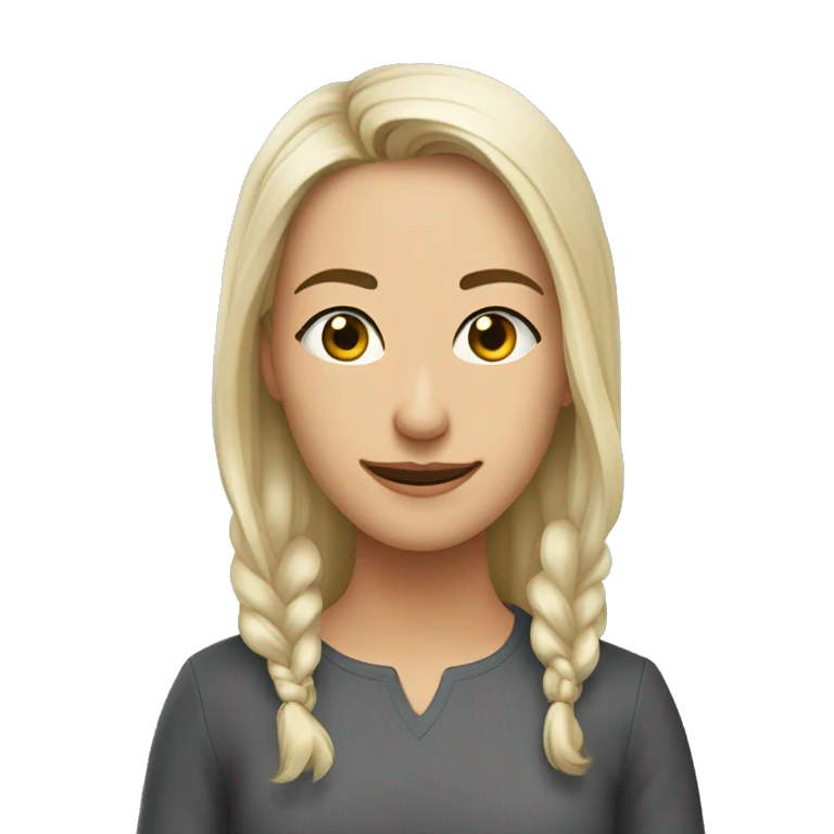 Девушка блондинка с глазами сердечками показывает палец вверх  emoji