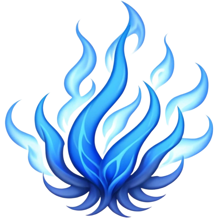 Wicked blue flames emoji