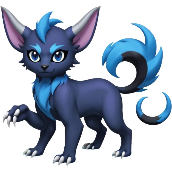Luxray-Noibat-Absol-Dewott-fusion emoji