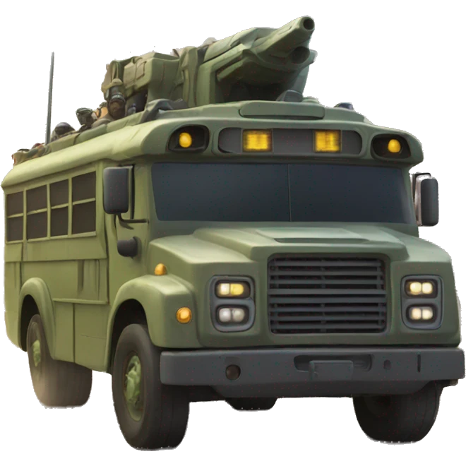 Battle bus emoji