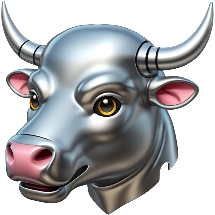 futuristic bull emoji