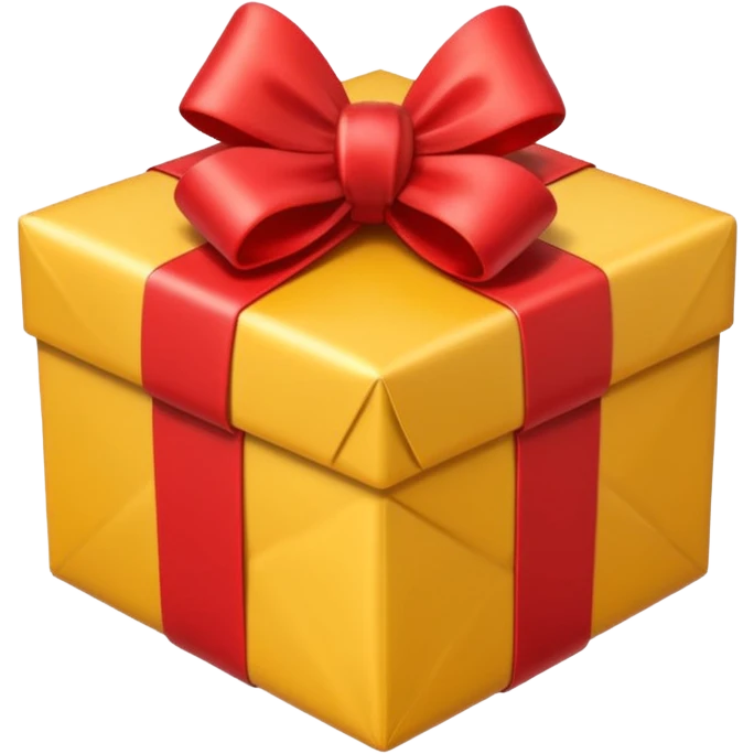 Emoji of a Gift in diagonal view emoji