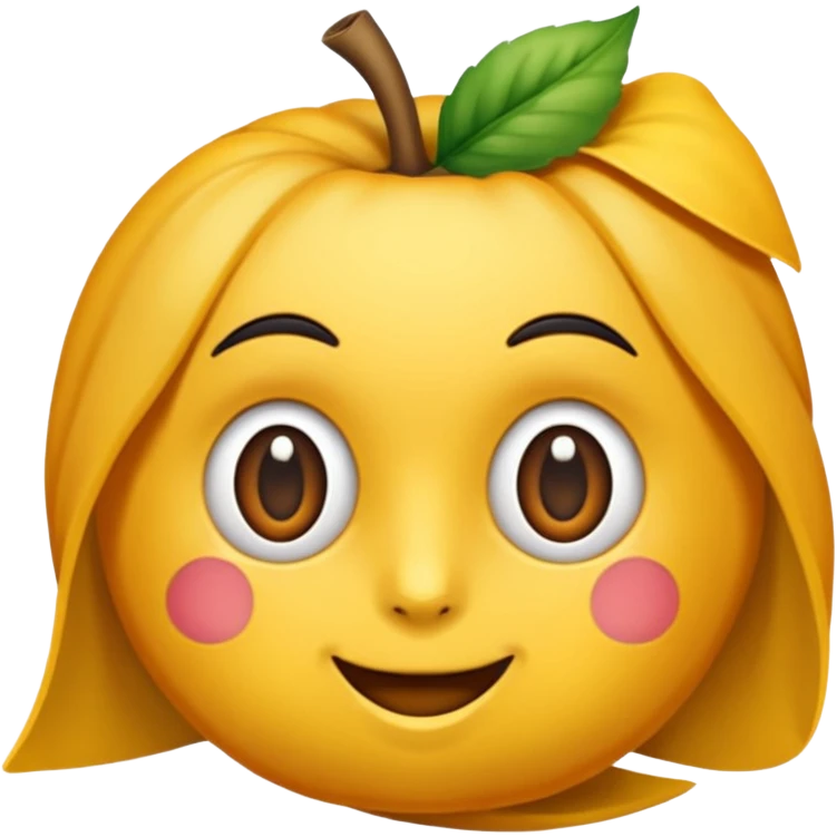 یک موز داخل سیب emoji