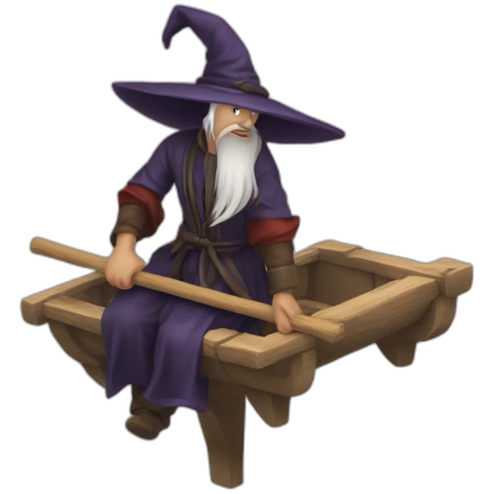 Sorcière sur un balai emoji