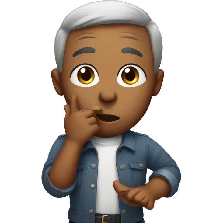 Blowing a kiss emoji