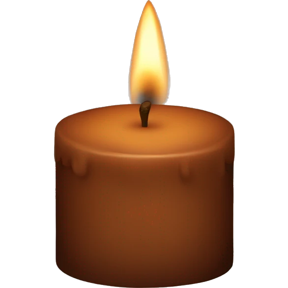 brown candle emoji