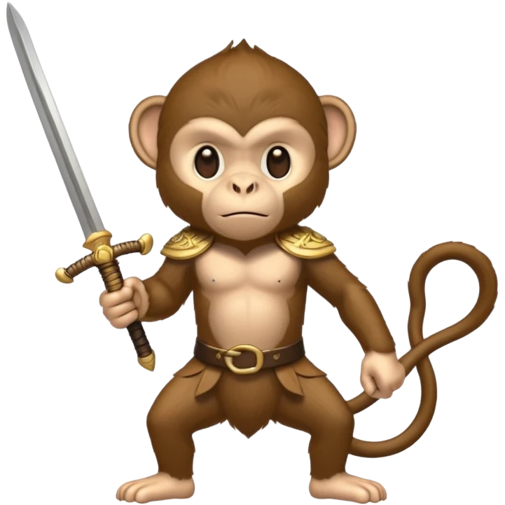 Monkey with swords emoji